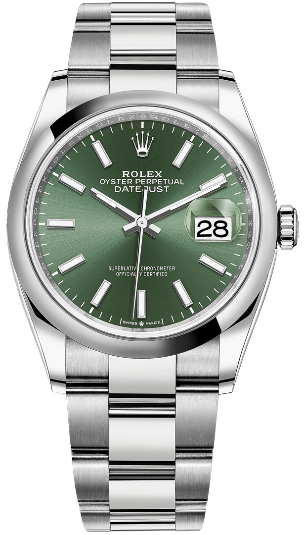 Rolex Datejust 36 Mint Green Dial 126200 - Ticking Way