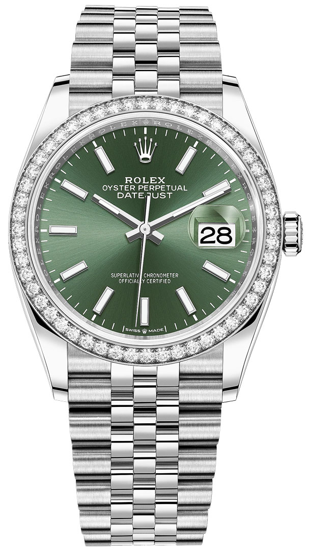 Rolex Datejust 36 Mint Green Dial 126200 - Ticking Way