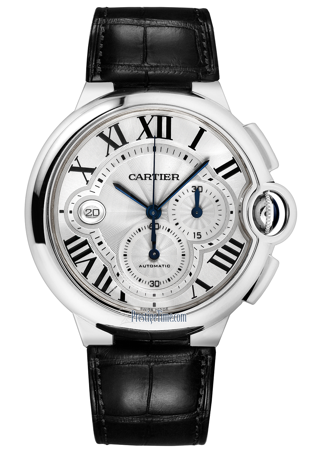 cartier ballon bleu black dial chronograph men's watch