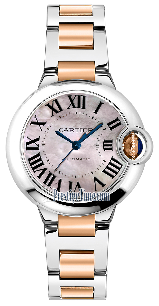 cartier ballon bleu mother of pearl face