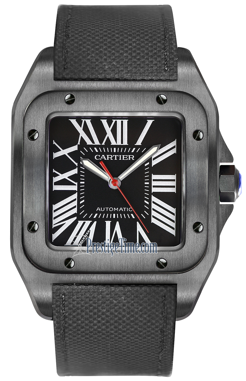 cartier santos 100 carbon watch