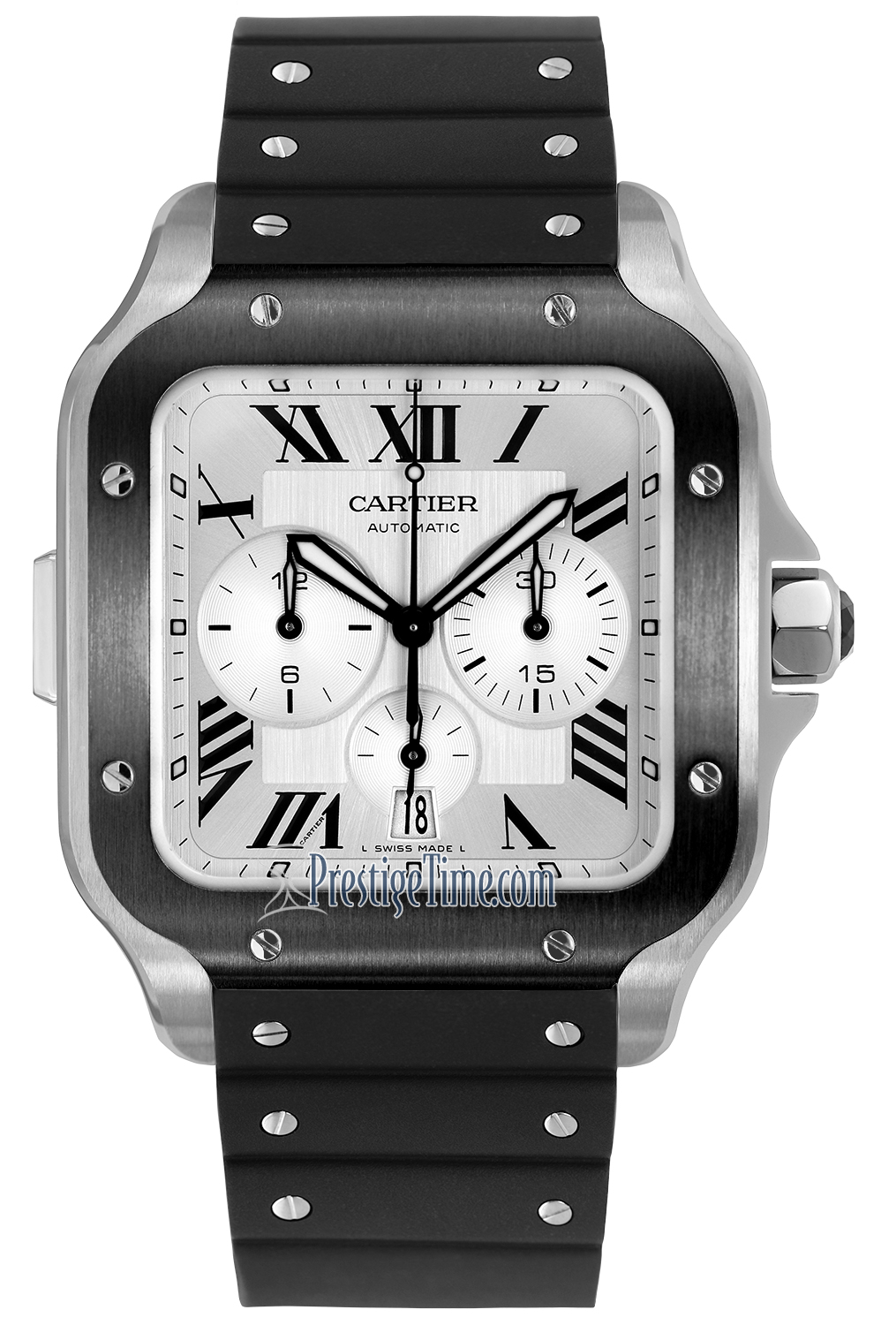 wssa0017 Cartier Santos De Cartier Chronograph Mens Watch