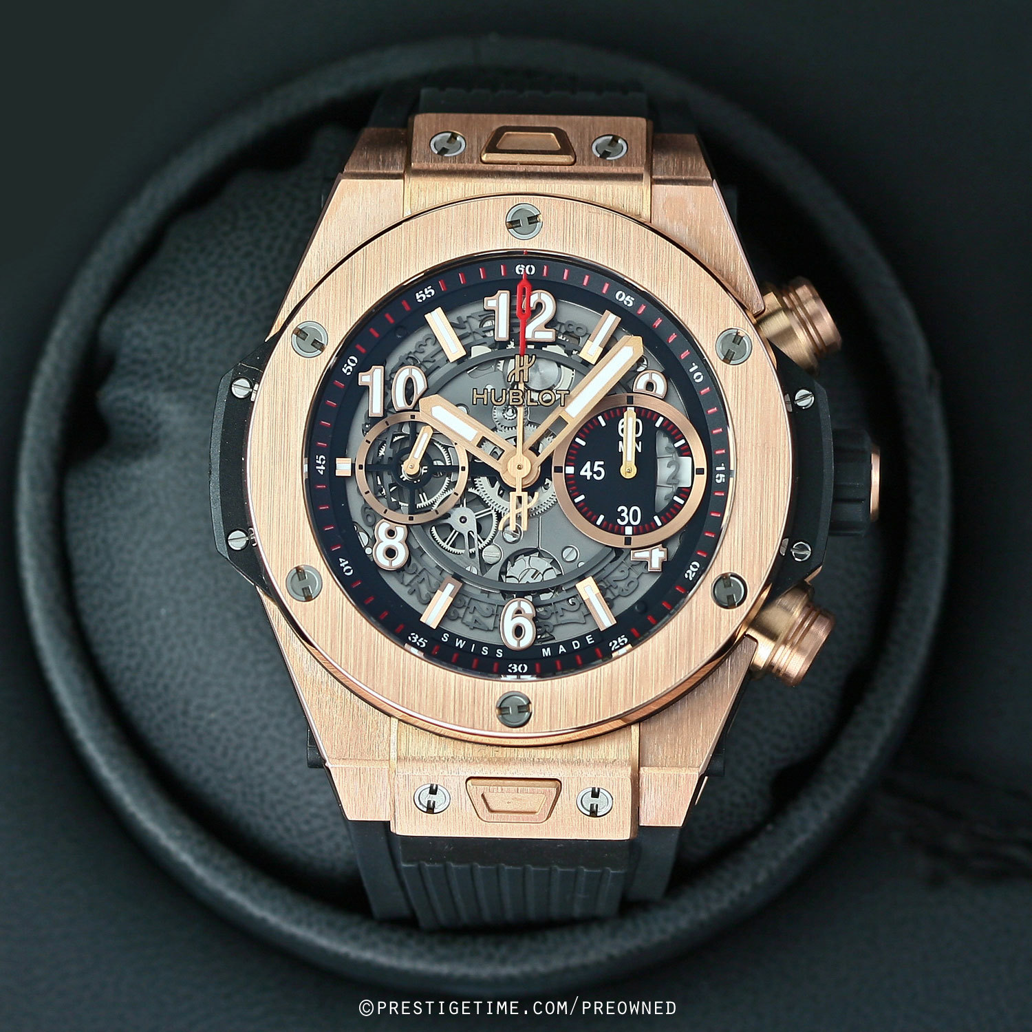 Hublot Big Bang Unico 411.OX.1180.RX Men's Watch in 18kt Titanium/Rose Gold