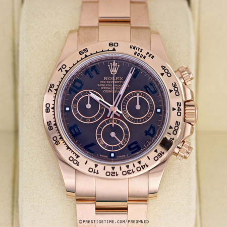 Pre-owned Rolex Cosmograph Daytona Everose Gold 116505