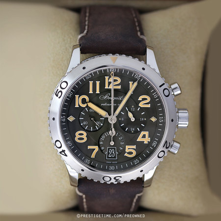 Pre-owned Breguet Type XXI Flyback 3817st/x2/3zu