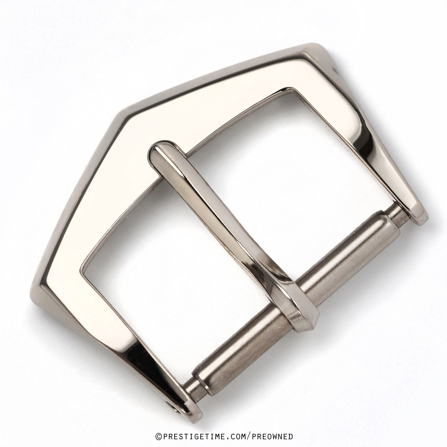 Pre-owned Patek Philippe 16mm White Gold Tang Buckle