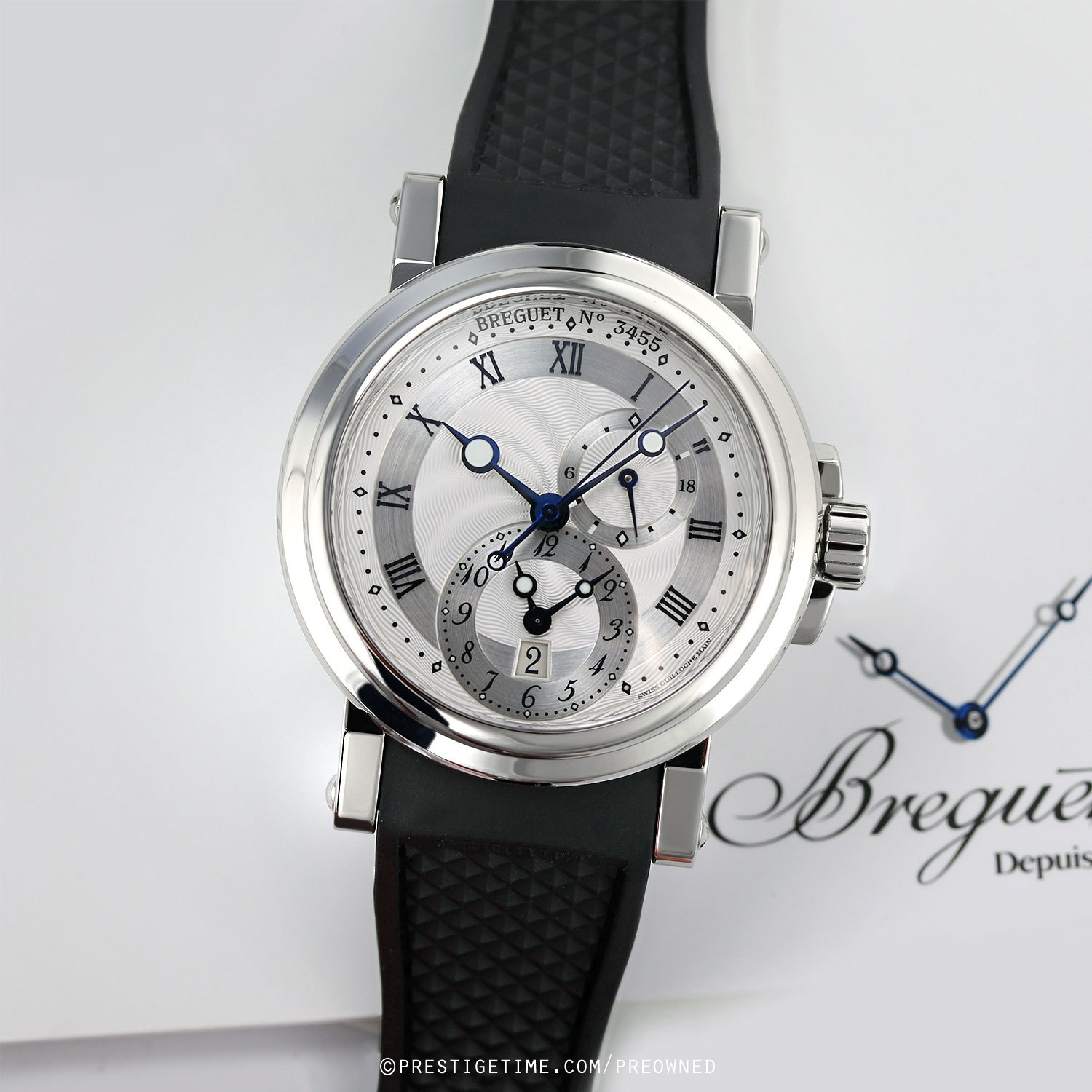 Pre owned Breguet Marine Automatic Dual Time 5857st 12 5zu