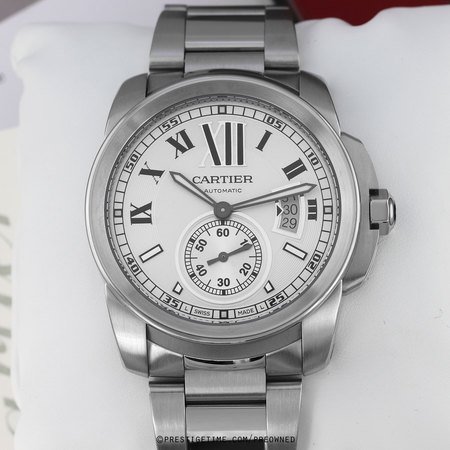 Pre-owned Cartier Calibre de Cartier 42mm w7100015