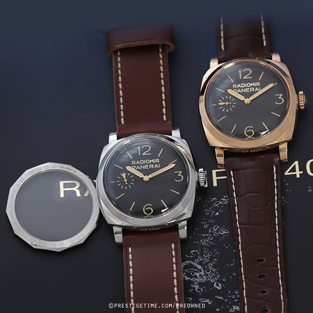 Pre-owned Panerai Radiomir 1940 Set Limited pam00784: pam00398 & pam0399