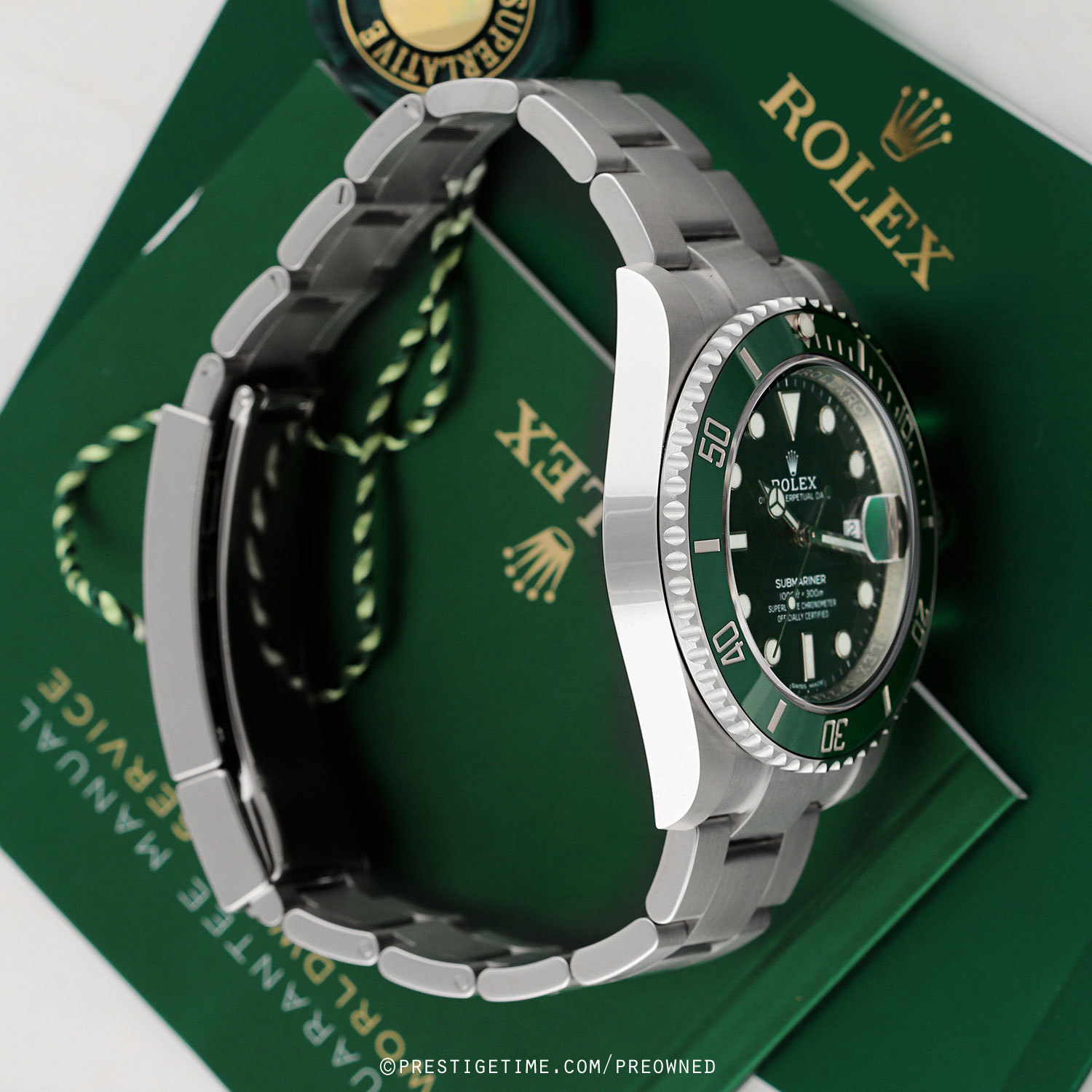 Authentic Used Rolex Submariner Hulk 116610LV Watch (10-10-ROL-3PCBSZ)
