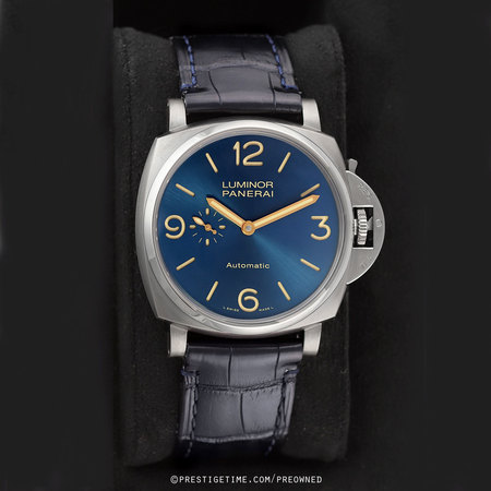 Pre-owned Panerai Luminor Due 3 Days Automatic 45mm pam00729