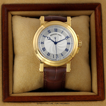 Pre-owned Breguet Marine Automatic Big Date 39mm 5817ba/12/9v8