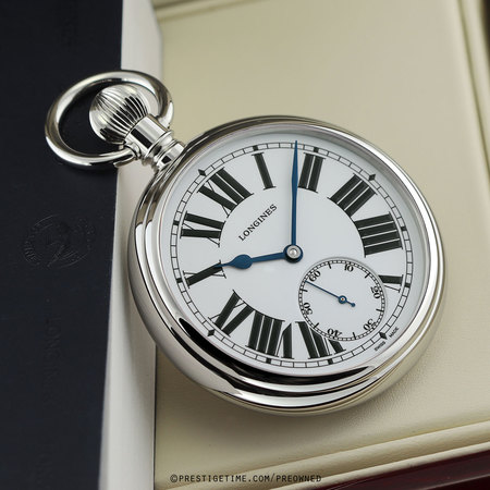 Pre-owned Longines RailRoad Pocket Watch Limited L7.039.4.21.2 L70394212