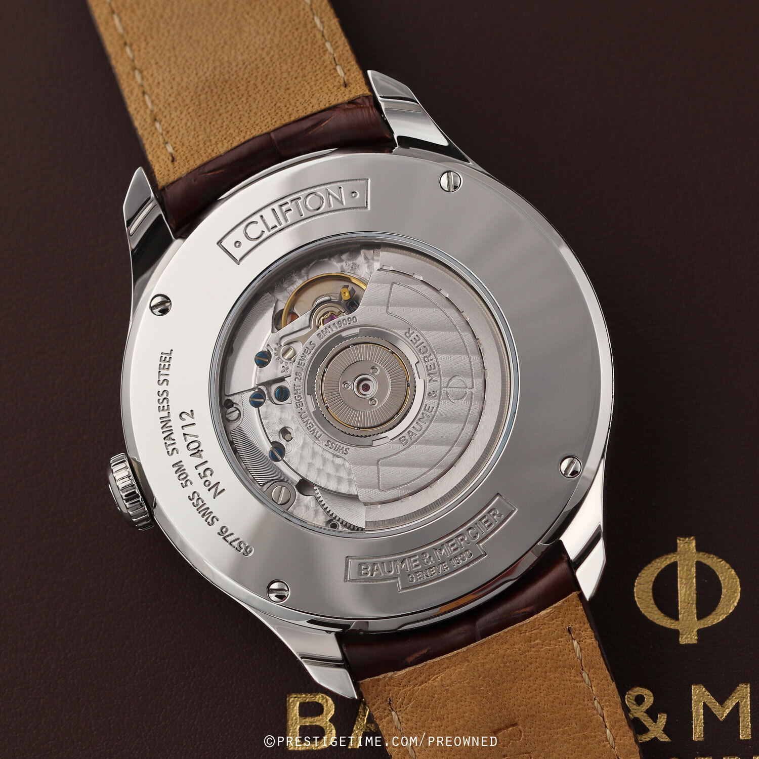 Pre-owned Baume & Mercier Clifton Automatic Power Reserve 43mm 10205