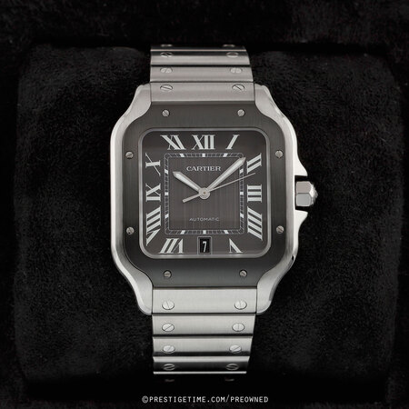 Pre-owned Cartier Santos De Cartier Large wssa0037