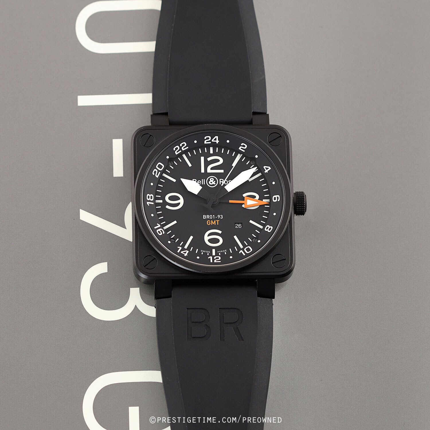 Pre owned Bell Ross BR01 93 GMT 46mm BR01 93 GMT