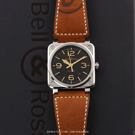 Pre-owned Bell & Ross BR03-92 Automatic 42mm BR0392-ST-G-HE/SCA