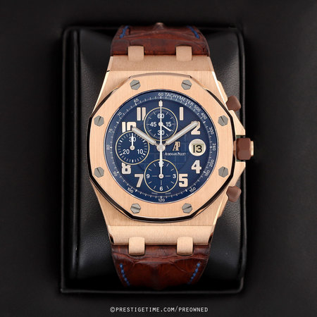 Pre-owned Audemars Piguet PRIDE OF ARGENTINA Royal Oak Offshore Chrono 42mm 26365or.oo.d801cr.01