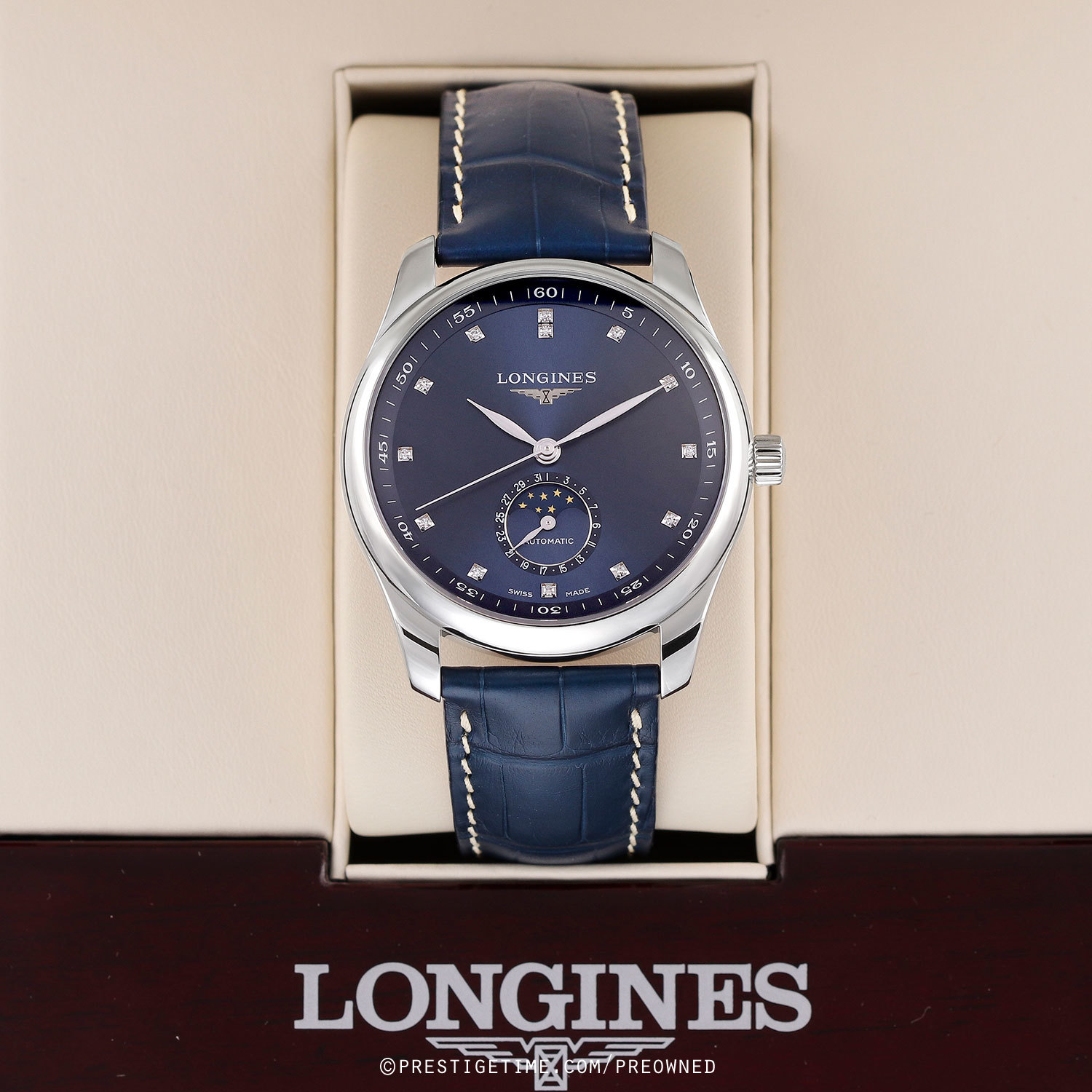 Pre owned Longines Master Moonphase 40mm L2.909.4.97.0