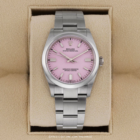Pre-owned Rolex Oyster Perpetual 36mm 126000 Candy Pink