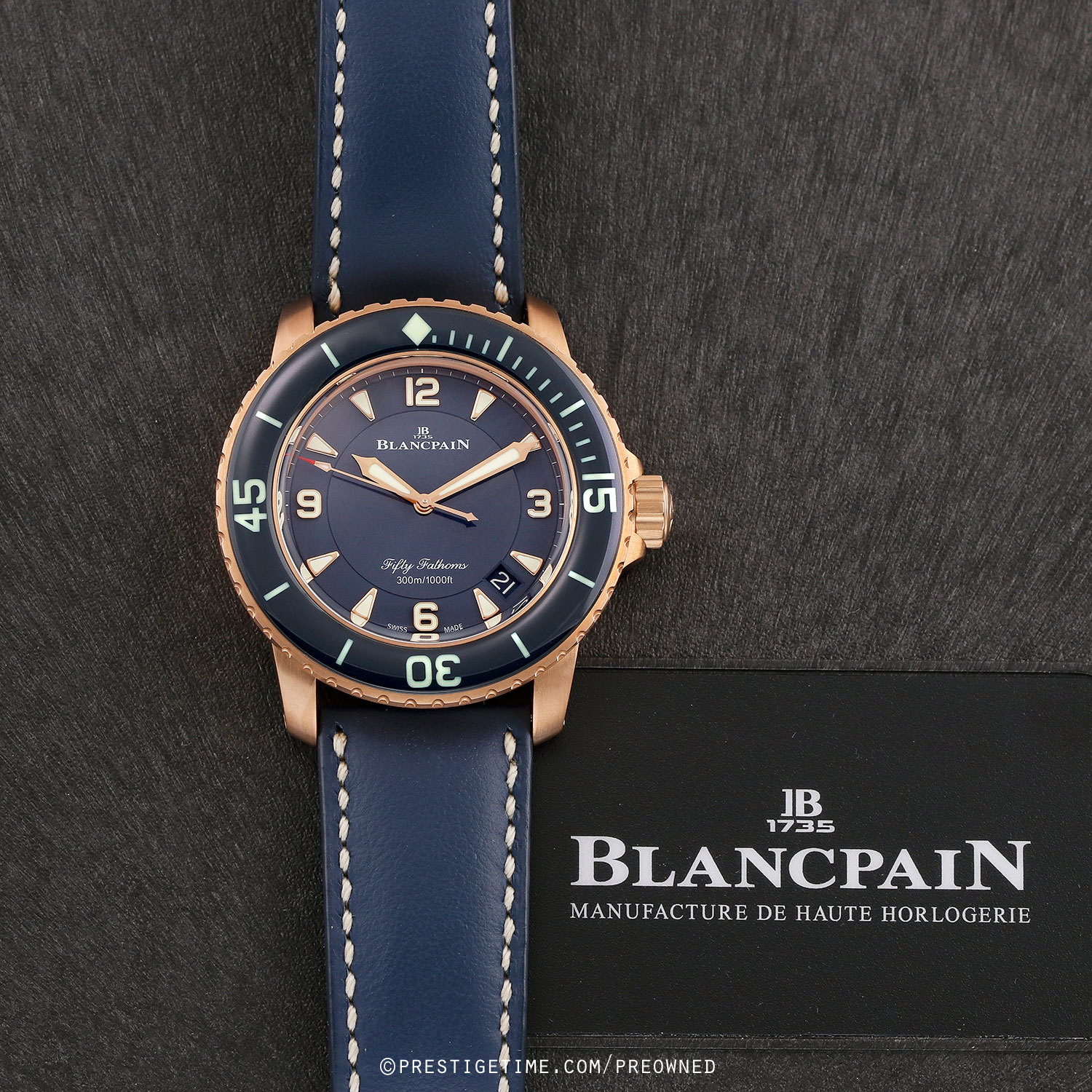 Pre owned on sale blancpain fifty fathoms