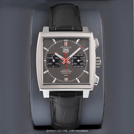 Pre-owned Tag Heuer Monaco Calibre 12 Final Edition caw211j.fc6476