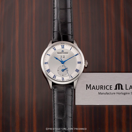 Pre-owned Maurice Lacroix Masterpiece Tradition Date GMT mp6707-ss001-110