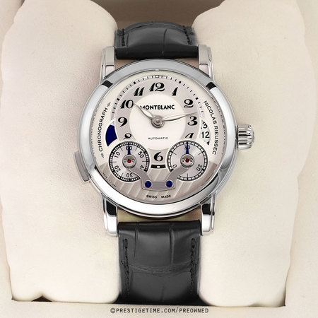 Pre-owned Montblanc Nicolas Rieussec Automatic Chronograph 43mm 106595