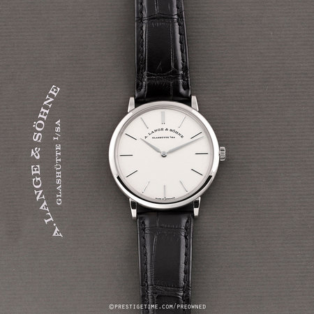 Pre-owned A. Lange & Sohne Saxonia Thin Manual Wind 37mm 201.027