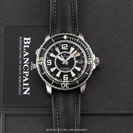 Pre-owned Blancpain LIMITED EDITION 500 Fathoms GMT 48mm 50021-12b30-52b