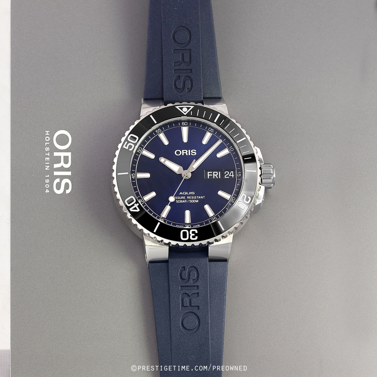 Oris aquis big discount day date 45.5 mm