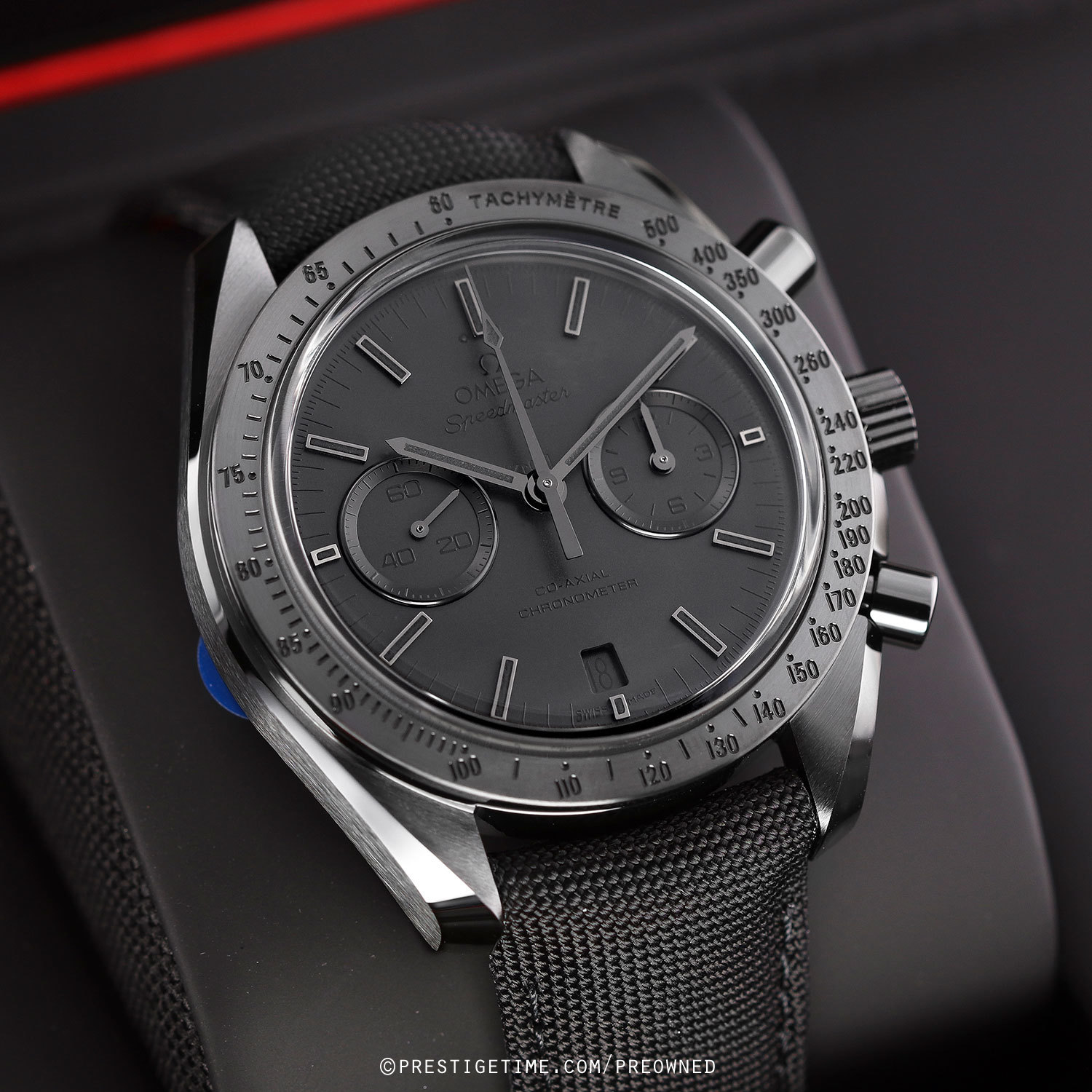 Pre-owned Omega Speedmaster Moonwatch Dark Side Of The Moon Black Black ...