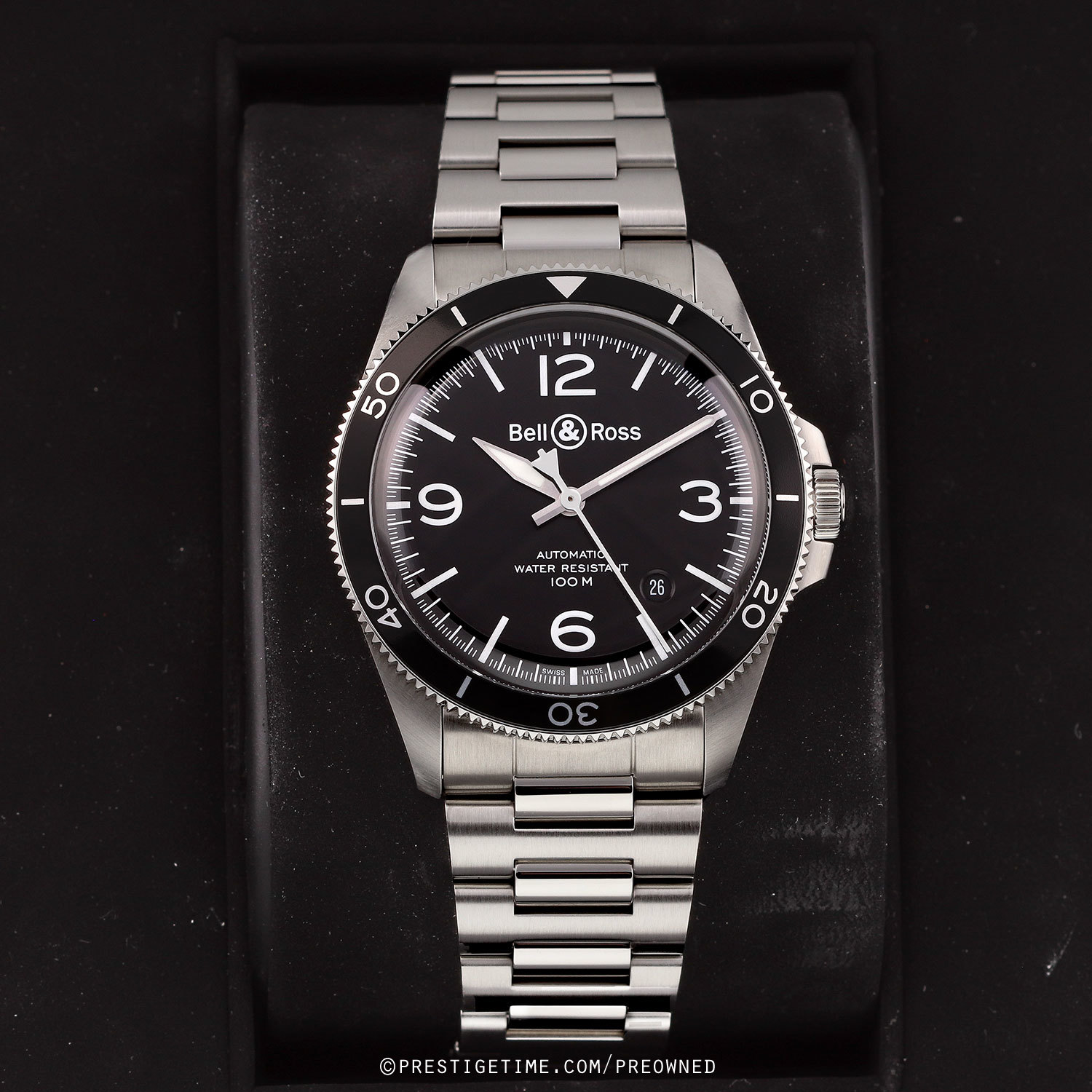 Pre owned Bell Ross BR V2 92 Automatic 41mm BRV292 BL ST SST