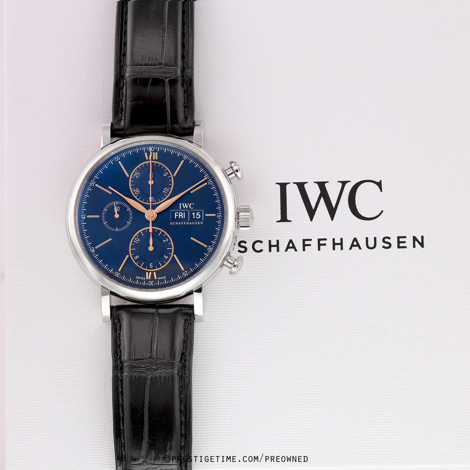 Iwc portofino hotsell chronograph blue