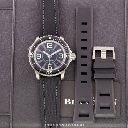 Pre-owned Blancpain FACTORY SERVICED 500 Fathoms 48mm Limited Edition 50015-12b30-52b
