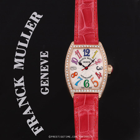 Pre-owned Franck Muller Cintree Curvex Color Dream Automatic 7500 SC AT FO COL DRM D 1R HO 5N