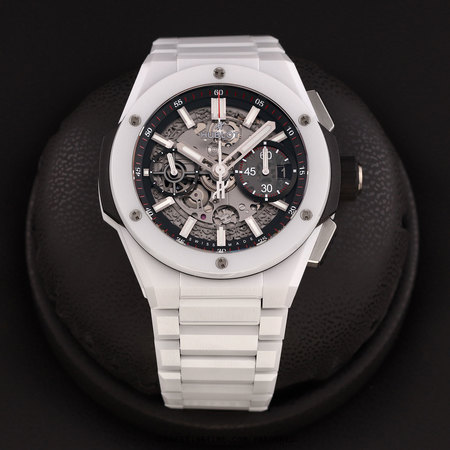 Pre-owned Hublot Big Bang Integrated White Ceramic 42mm 451.HX.1123.HX