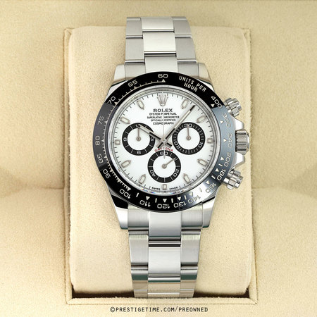 Pre-owned Rolex Cosmograph Daytona 40mm 116500LN White