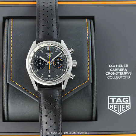 Pre-owned Tag Heuer LIMITED Carrera CronotempVs Collectors Chronograph 42mm CBN201G.FC6520