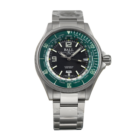 Pre-owned Ball Watch Engineer Master II Diver Worldtime 42mm DG2232A-SC-GRBK