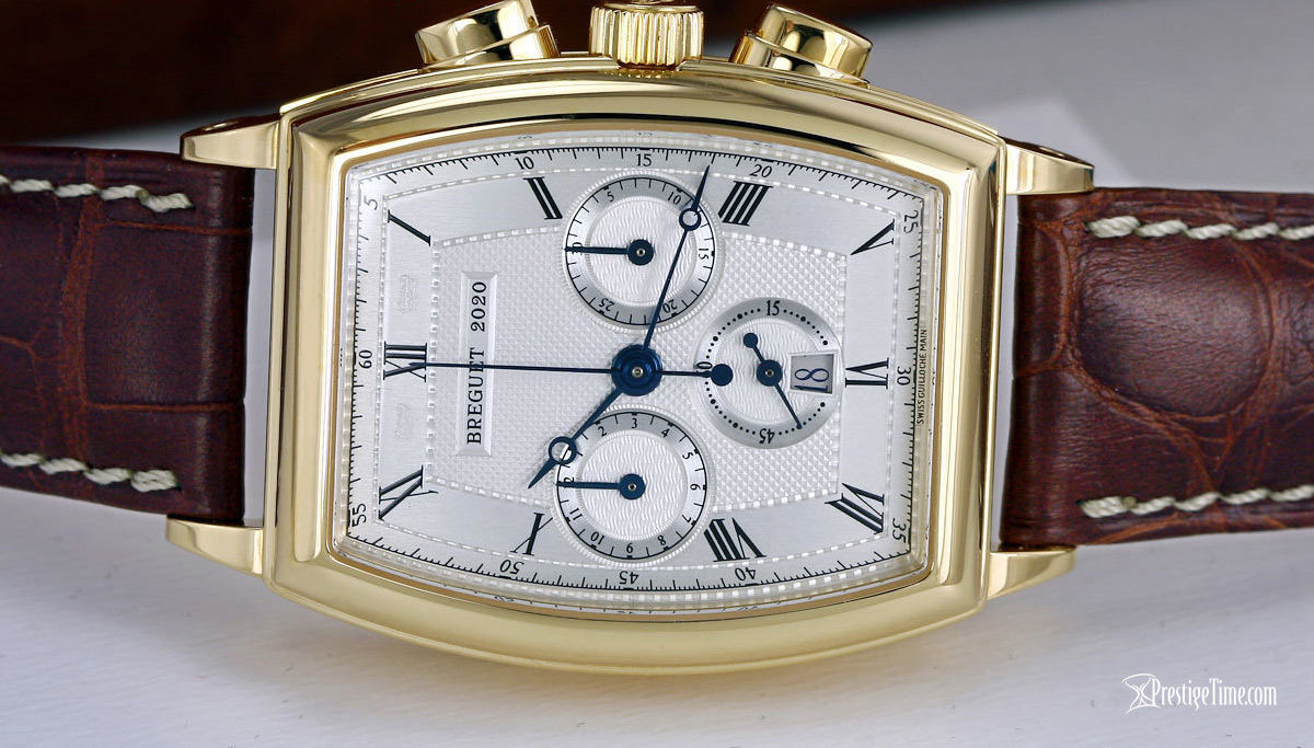 Breguet Heritage Chronograph dial and blue hands